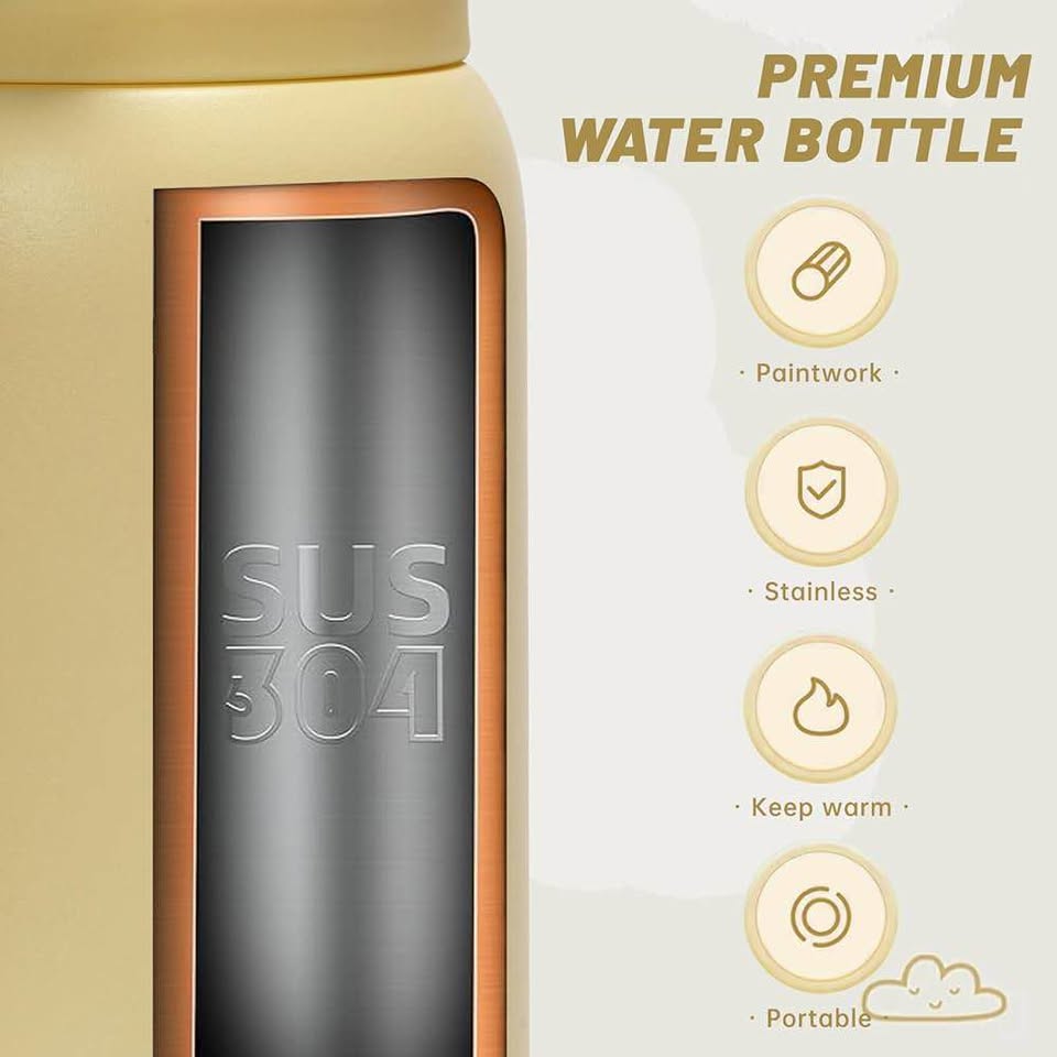 PLUS EIGHT Kids Insulated Water Bottles with DIY Stickers