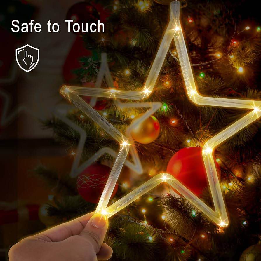 LED Star Curtain String Lights with 8 Modes