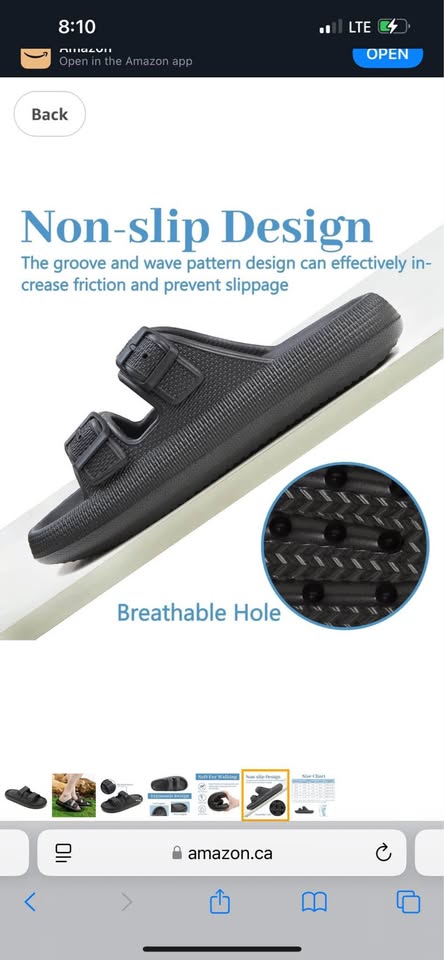 Slides Sandals for Women and Men Pillow Slides with Adjustable Double Buckle Unisex Bathroom Slipper
