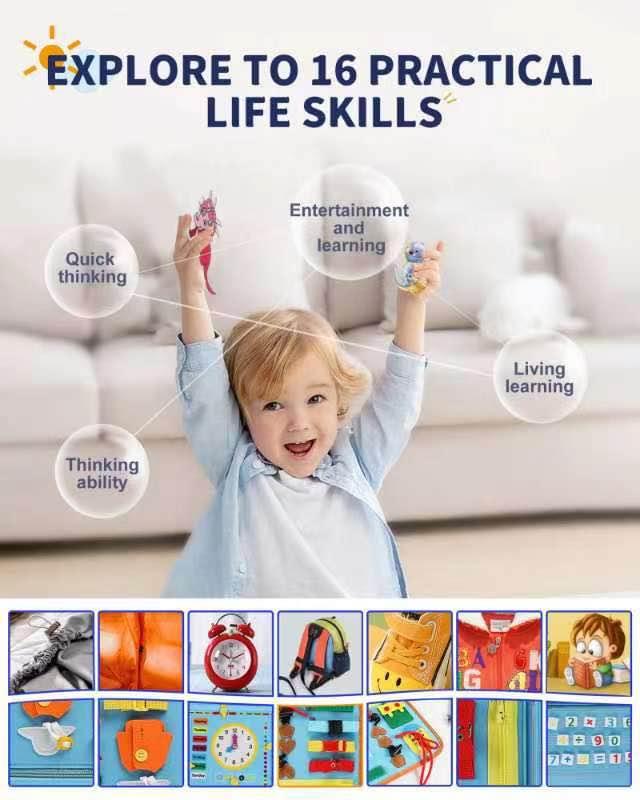 Brand new 🎉[ Busy Board for 1 2 3 Year Old Boys Girls ] - Toddlers Busy board