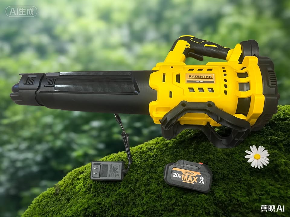 RYZENTHR 20V Cordless Leaf Blower w/ Battery & Charger