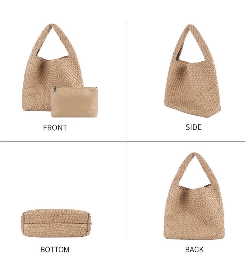 Chic Woven Tote Bag - Multiple Colors Available!