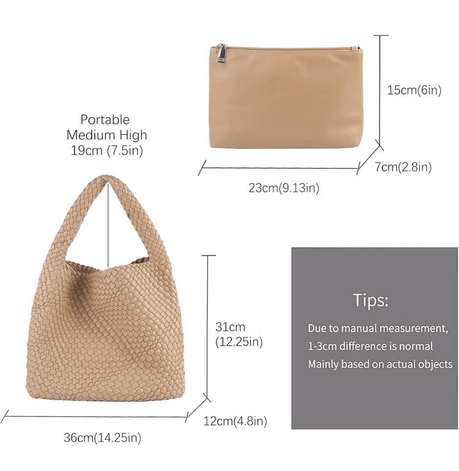Chic Woven Tote Bag - Multiple Colors Available!