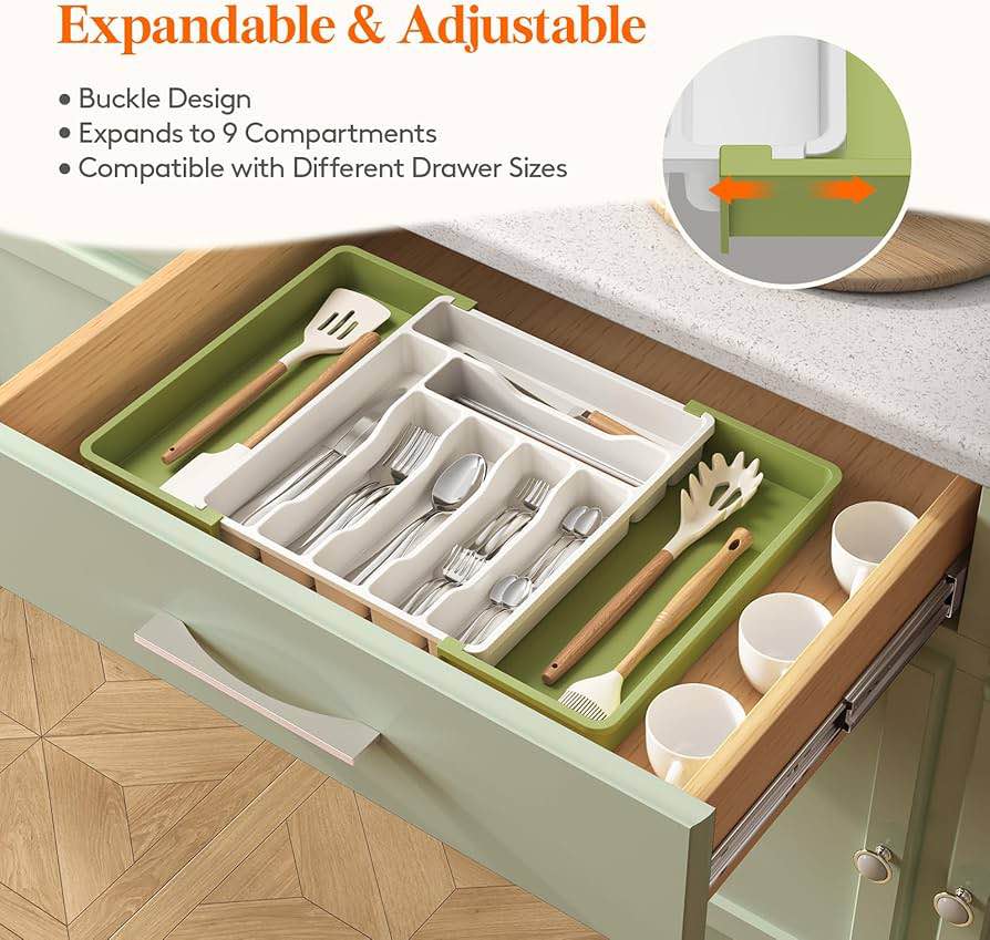Lifewit Silverware Drawer Organizer