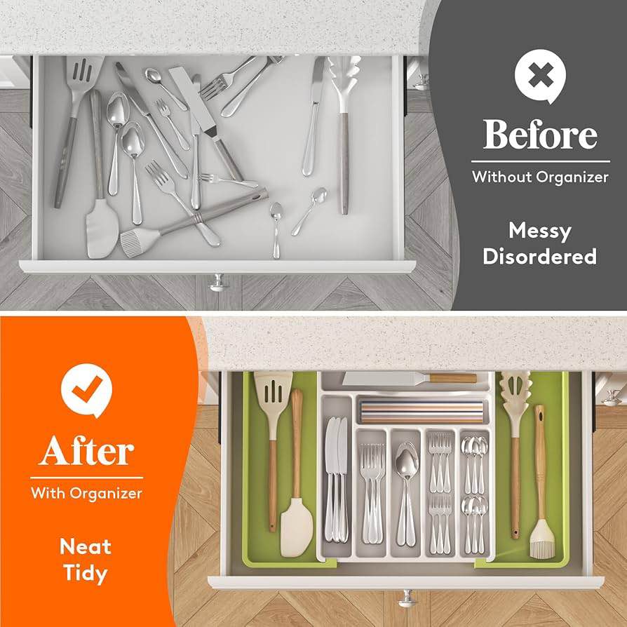 Lifewit Silverware Drawer Organizer