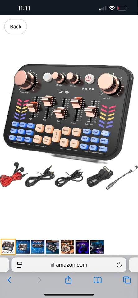 Mixer Podcast Soundboard Equipment Bundle With Bluetooth Voice Changer DJ Controller for Live Strea