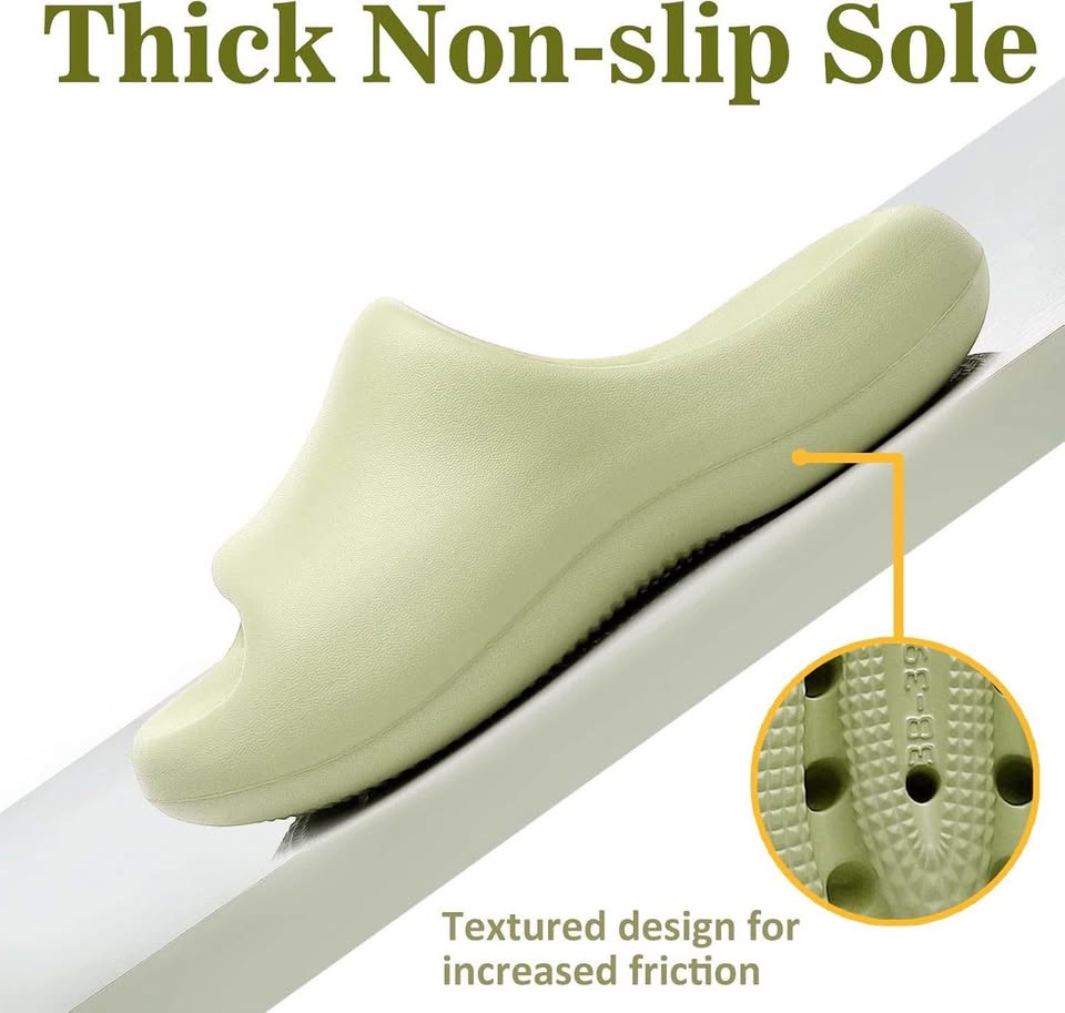Unisex Slippers for Women Men,Open Toe with Thicken Sole Lightweight for Walking Outdoor/Indoor