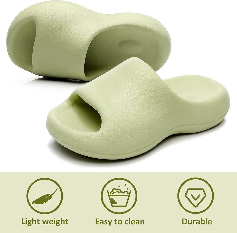 Unisex Slippers for Women Men,Open Toe with Thicken Sole Lightweight for Walking Outdoor/Indoor