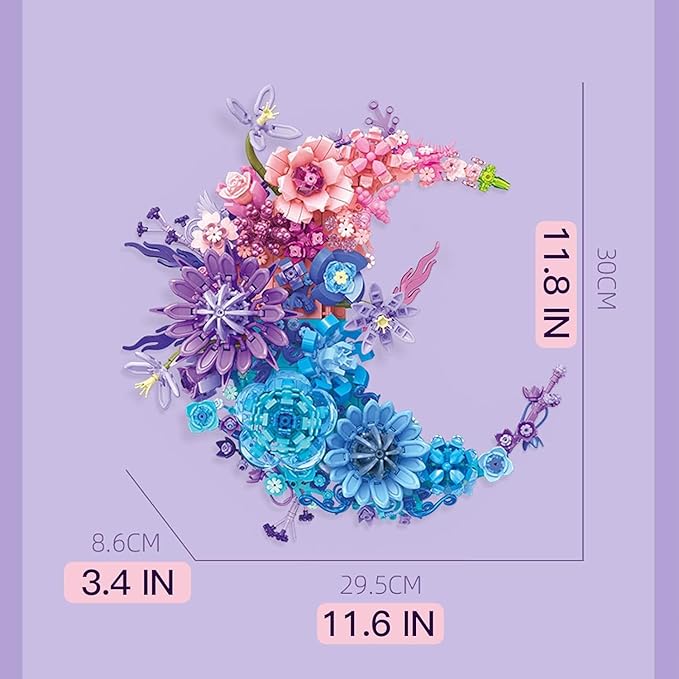 Flower Building Set (Pink Moon Flowers)