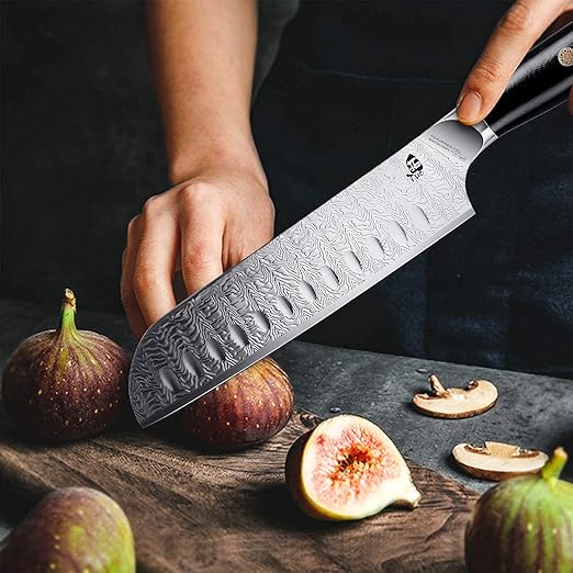 TUO Santoku Knife - 7 inch Kitchen Knife Japanese Chef Knife Asian Knife, Japanese AUS-8 Stainless Steel with Ergonomic G10 Handle - Falcon S Series with Gift Box