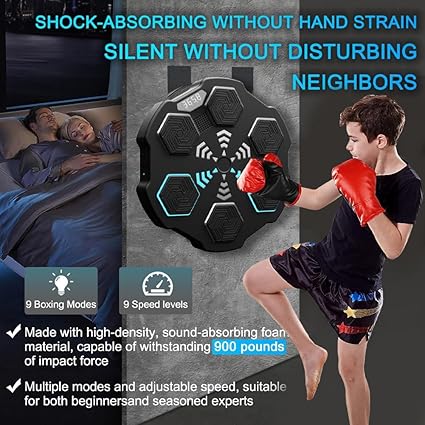 Boxing Machine Target Workout Punching Equipment, Fun Boxing Games for Home Gym
