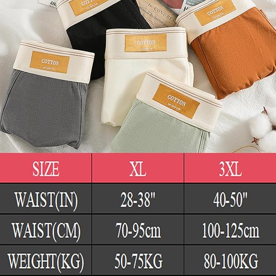 4Pack Men’s Boxer Briefs Man Underwear Comfortable 95% Cotton Stretch