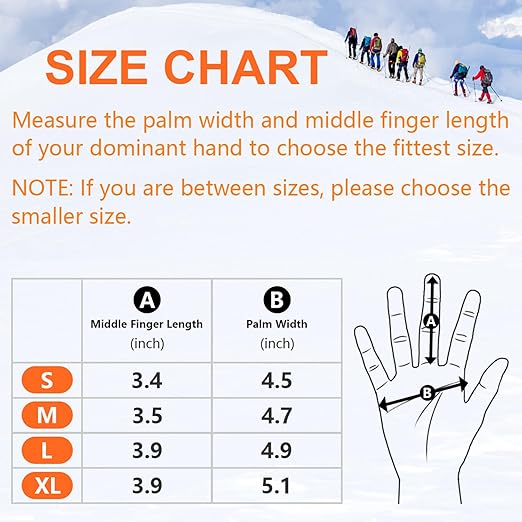 OZERO Winter Gloves for Men & Women: Cold Weather Thermal Gloves | Mens Womens Warm Gloves for Running Cycling Driving