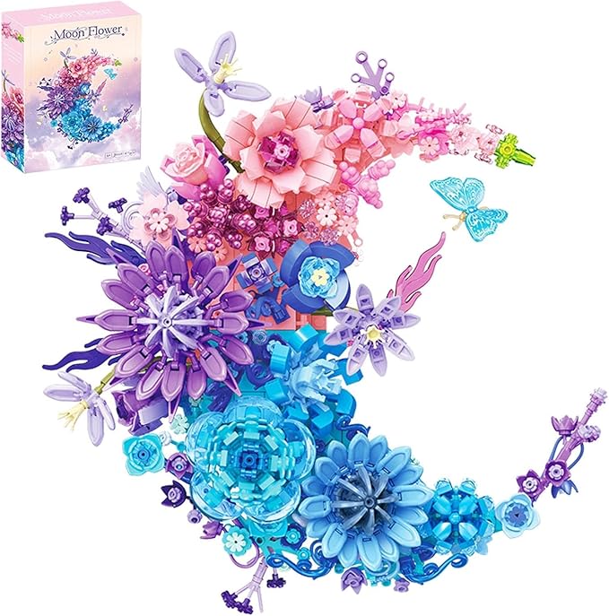 Flower Building Set (Pink Moon Flowers)