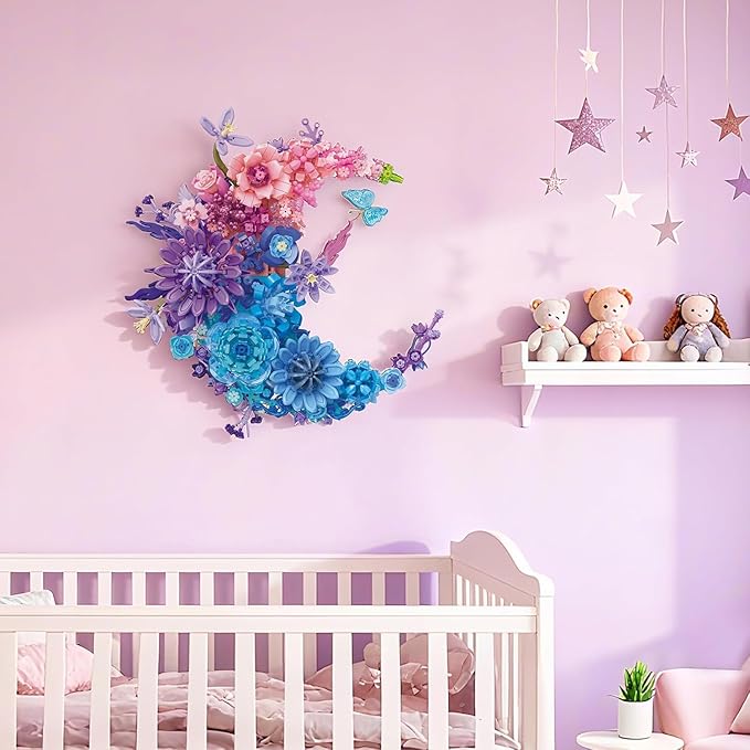 Flower Building Set (Pink Moon Flowers)