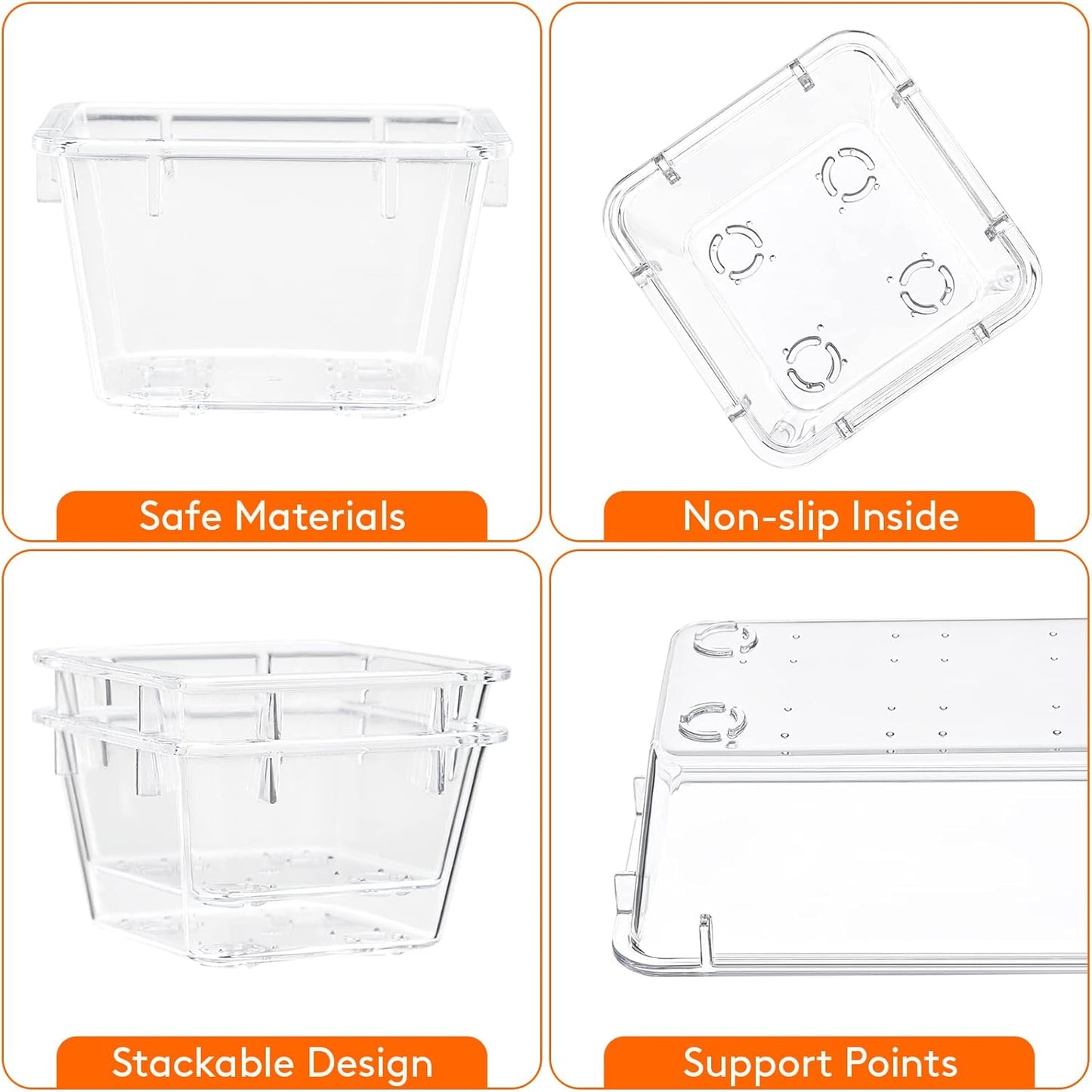 Lifewit Drawer Organizer, Clear Makeup Organizer, Plastic Desk Organizer and Storage for Makeup, Jewelries, Bedroom, Bathroom, 25 Packs