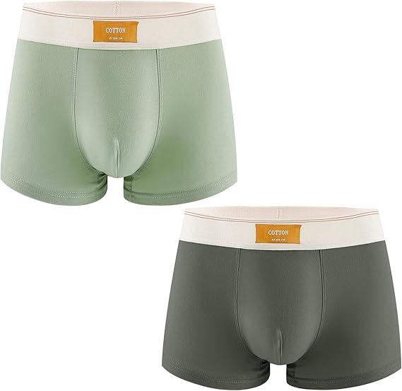 4Pack Men’s Boxer Briefs Man Underwear Comfortable 95% Cotton Stretch