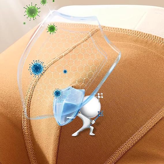 4Pack Men’s Boxer Briefs Man Underwear Comfortable 95% Cotton Stretch