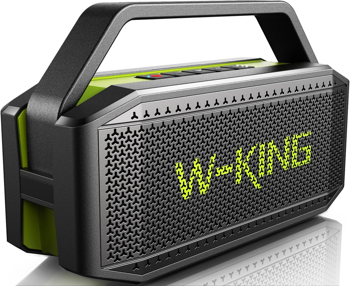 W-KING Bluetooth Speaker - D9-1, (100W PEAK)60W Rich Bass, IPX6 Waterproof Haut parleur Loud Portable Wireless Speakers Outdoor Boombox, 40H Play, Power Bank, BT5.0, TF Card, AUX, EQ for Beach Party Camping