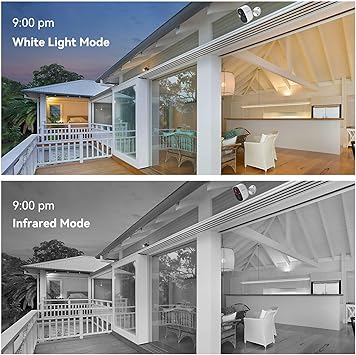 LongPlus Wireless Outdoor Surveillance Camera with 10m Colorful Night Vision, PIR Motion Detection, Hibernate, Cloud/SD Storage, Two-Way Audio, 2.4GHz