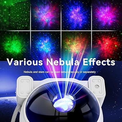 Astronaut Star Projector Night Light - Space Buddy Projector, Galaxy Starry Nebula Ceiling Projection Lamp with Timer and 360°Adjustable, Kids Adults Room Decor, for Bedroom, Game Room etc.