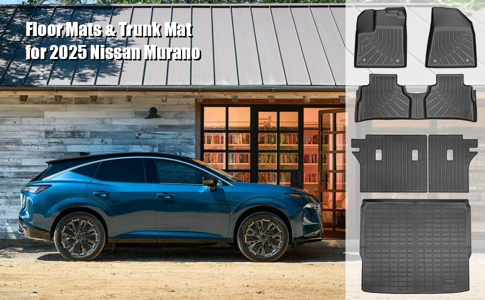 🔥 2025 Nissan Murano Custom TPE Floor Mats & Trunk Mat Set 🚗