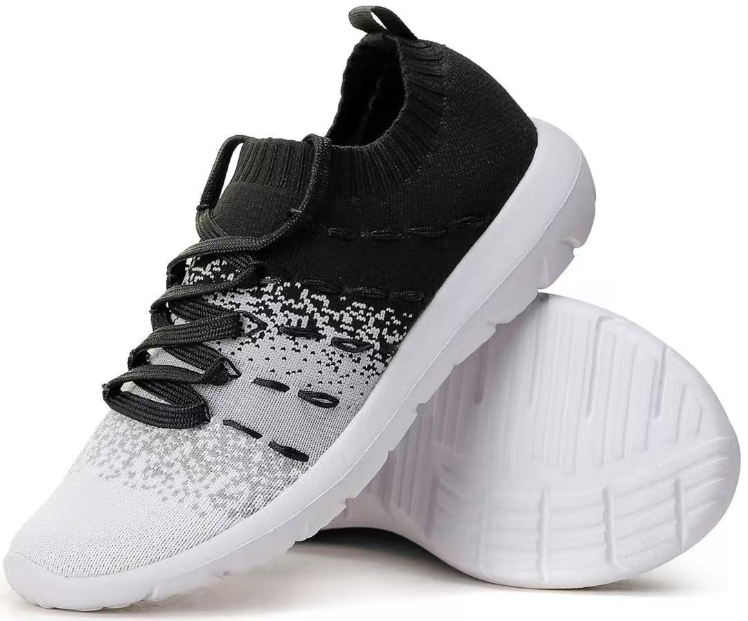 Walking Shoes Slip On Athletic Running Sneakers Knit Mesh Comfortable Work Shoe