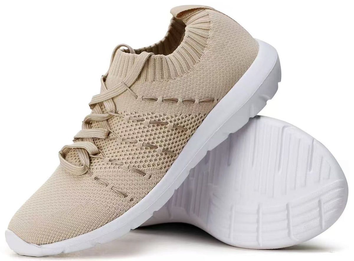 Walking Shoes Slip On Athletic Running Sneakers Knit Mesh Comfortable Work Shoe