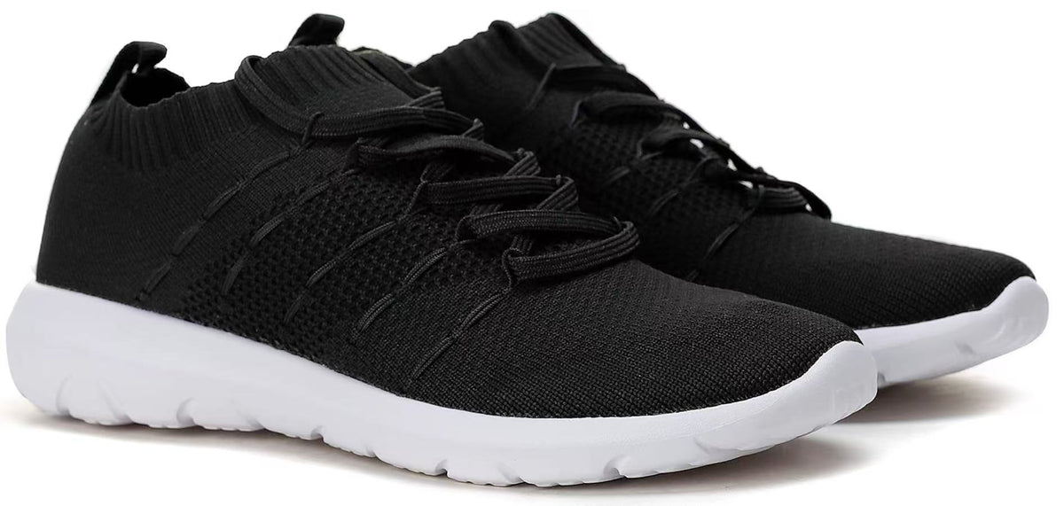 Walking Shoes Slip On Athletic Running Sneakers Knit Mesh Comfortable Work Shoe