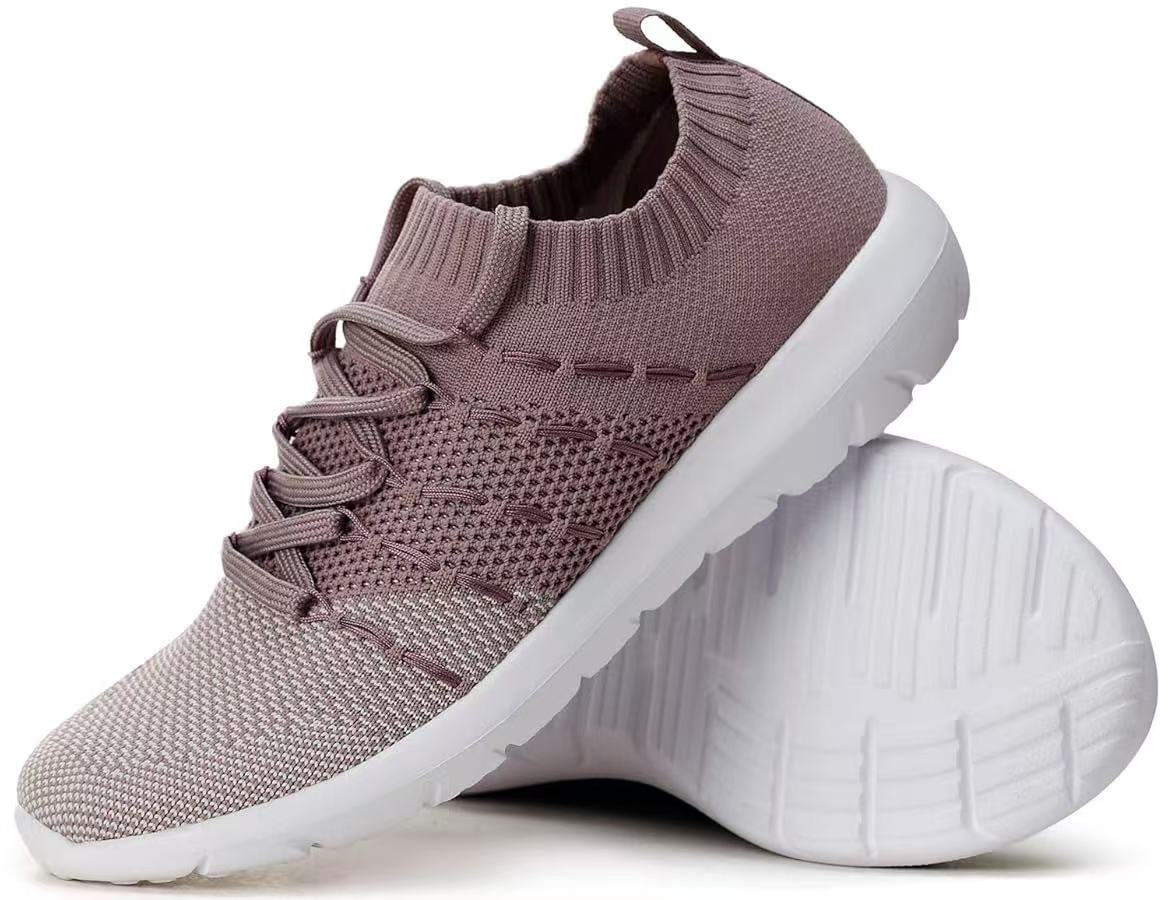 Walking Shoes Slip On Athletic Running Sneakers Knit Mesh Comfortable Work Shoe
