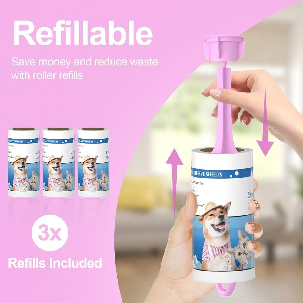 Lint Rollers for Pet Hair, Extra Sticky, 475 Sheets/3 Refills, 95 Sheets*5