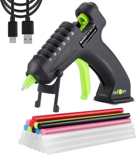 USB Rechargeable Mini Cordless Glue Gun Set (Includes 30 Glue Sticks)