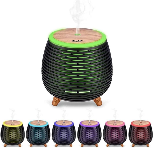 Mini Aromatherapy Diffuser Small and Portable Aromatherapy Fragrant aromatherapy Humidifier with 2 Mist Modes, Waterless Auto Shut-Off and 7 Color Changing LED Night Lights for Home Office Gift