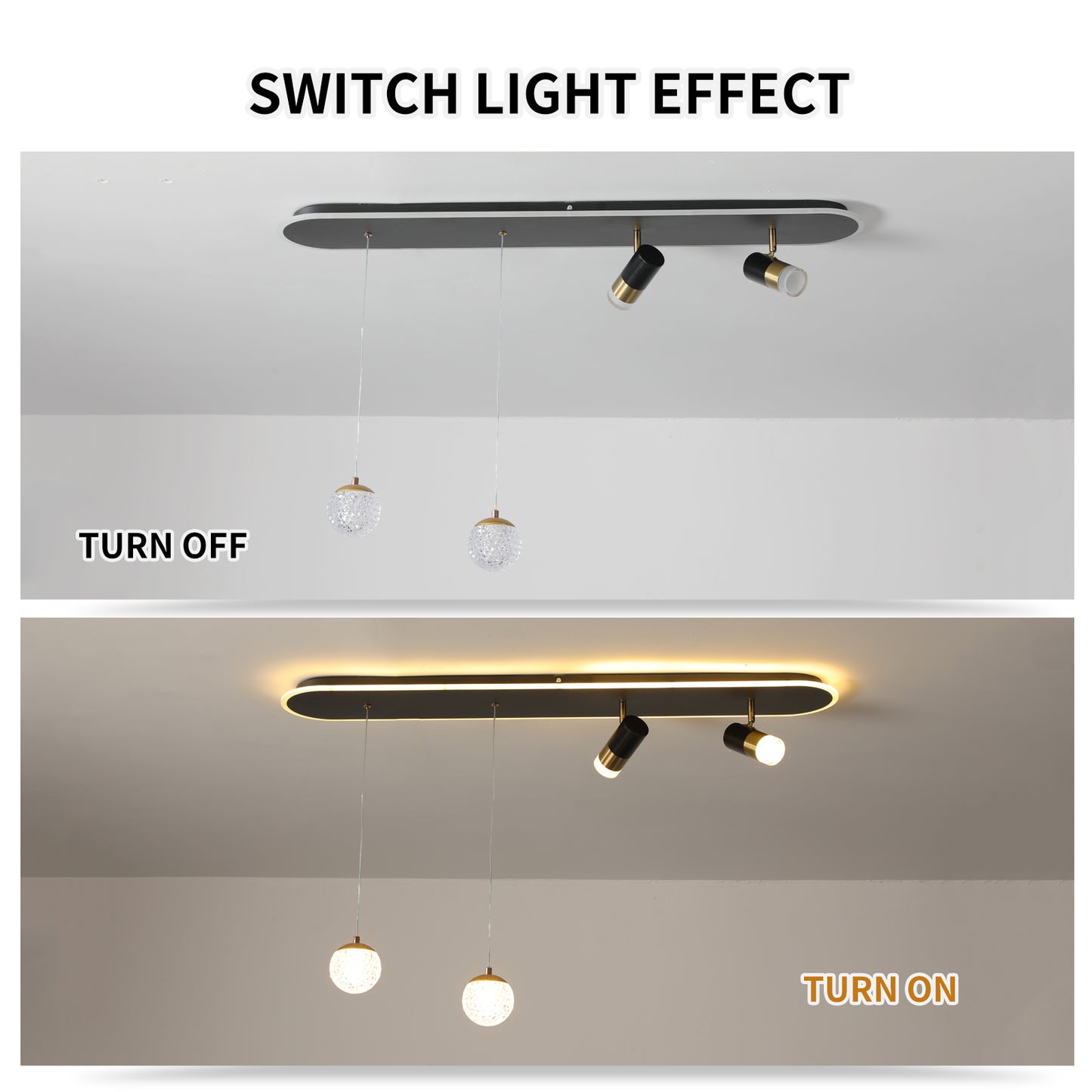 现代LED厨房岛台吊灯