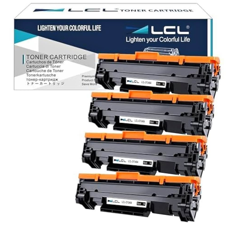 CL Compatible with Chip for HP 48A CF248A (4-Pack, Black) Toner Cartridge for HP Laserjet Pro M15 M15a M15w M16w M16a HP Laserjet MFP M28a MFP M28w MFP M29a MFP M29w M30w M31w