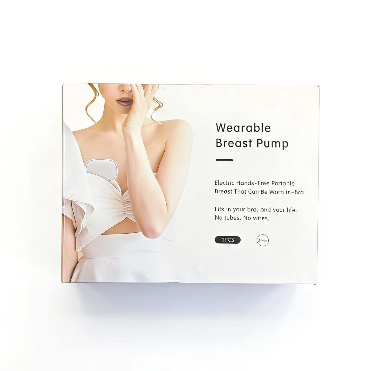 Yunlism 2PCS S9 Hands Free Breast Pump Double Wireless Pump with Comfortable Double-Sealed Flange with 2 Modes & 9 Levels - 24mm