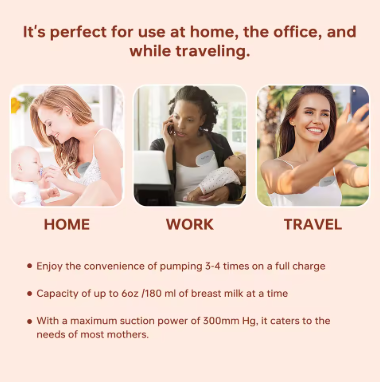 Yunlism 2PCS S9 Hands Free Breast Pump Double Wireless Pump with Comfortable Double-Sealed Flange with 2 Modes & 9 Levels - 24mm