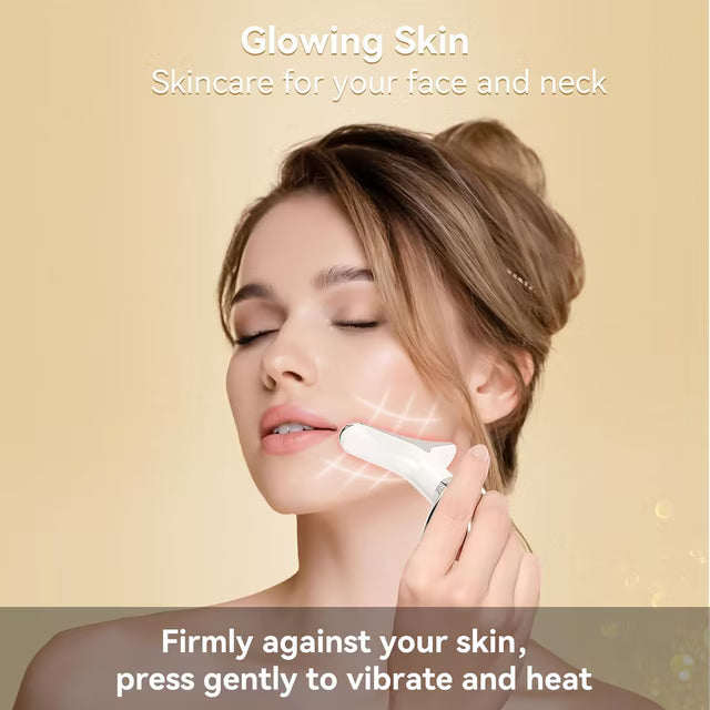 Red Light Therapy Device, 7 Color Skin Care Neck and Face Massager, Portable Facial Massager for Skin Lifting & Tightening
