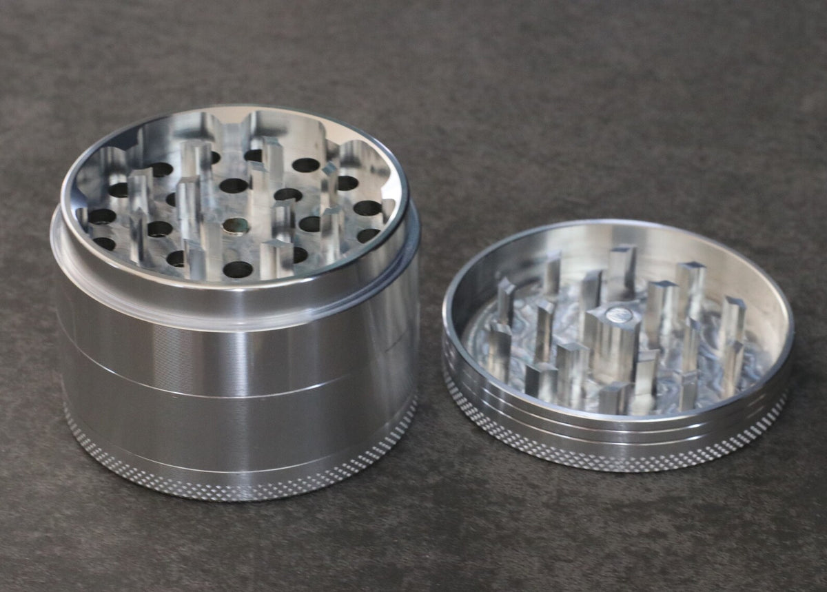 2.5" Gary Professional Grade Dried Herb Grinder- 4pc-Magnetic Lid-Filter